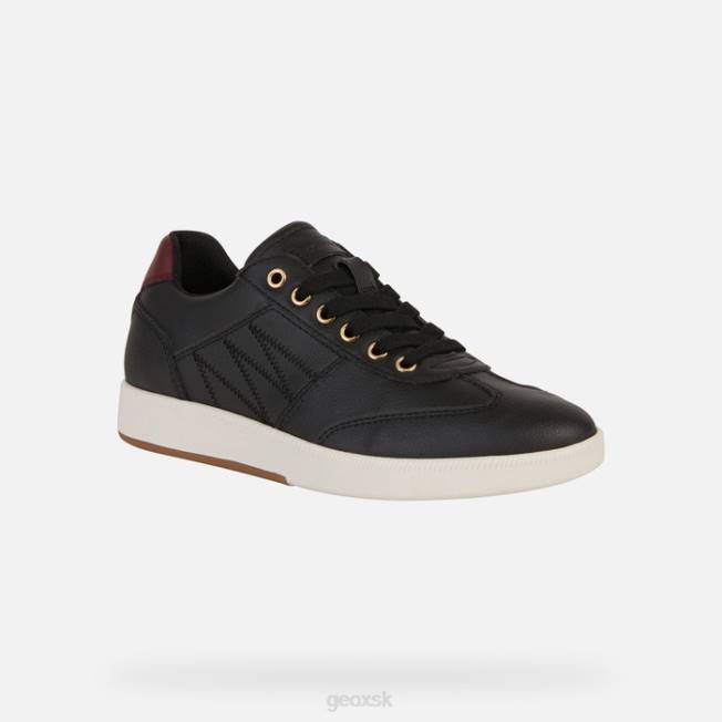 8ZHJ254 čierna/dk bordová Geox žena meleda