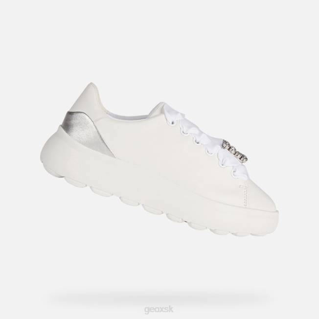 8ZHJ267 biela/strieborná Geox spherica ec4.1 žena