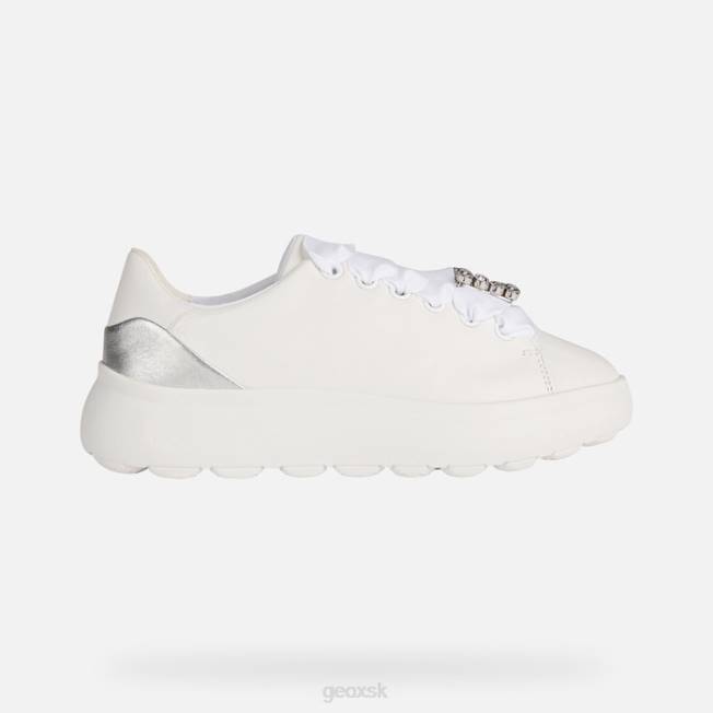 8ZHJ267 biela/strieborná Geox spherica ec4.1 žena