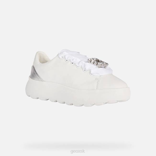 8ZHJ267 biela/strieborná Geox spherica ec4.1 žena