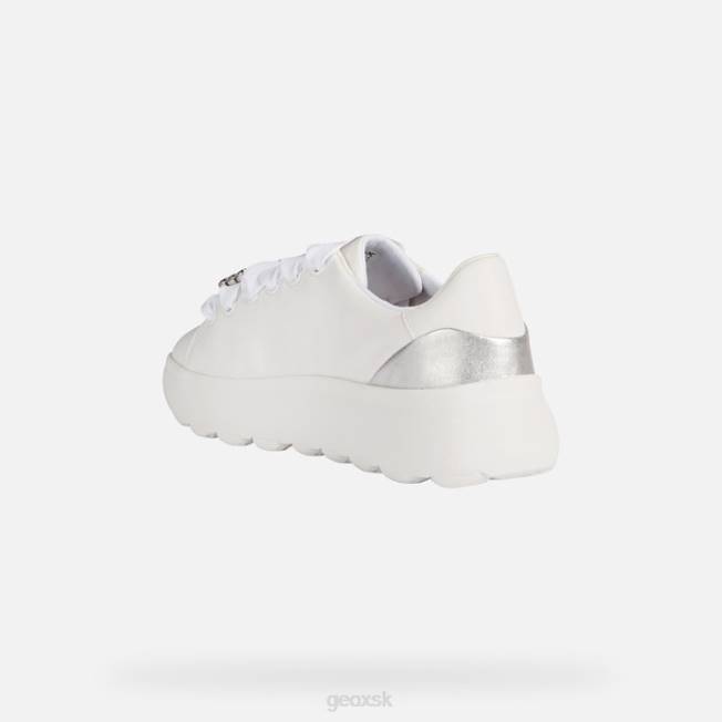 8ZHJ267 biela/strieborná Geox spherica ec4.1 žena