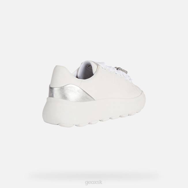 8ZHJ267 biela/strieborná Geox spherica ec4.1 žena