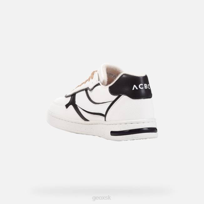 8ZHJ296 biely čierny Geox jaysen žena