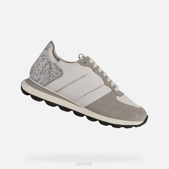 8ZHJ330 biela/strieborná Geox spherica vseries žena