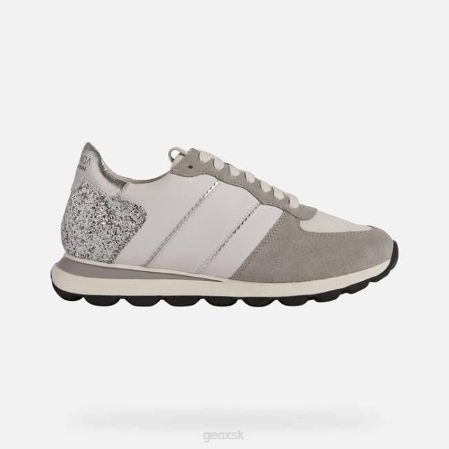 8ZHJ330 biela/strieborná Geox spherica vseries žena