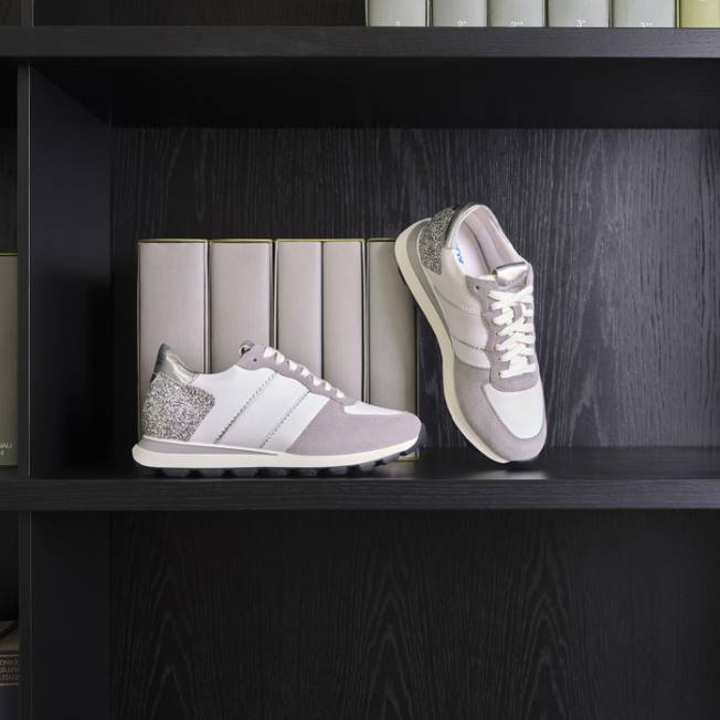 8ZHJ330 biela/strieborná Geox spherica vseries žena