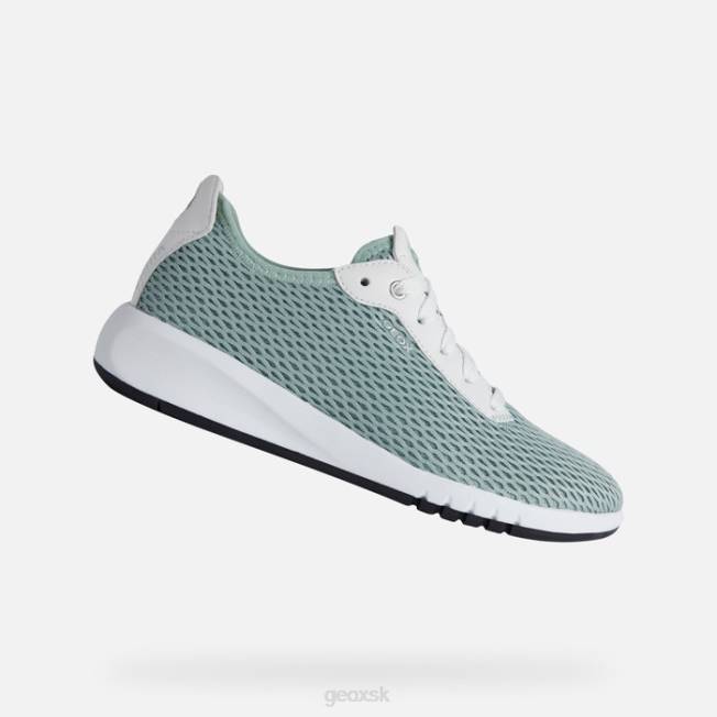 8ZHJ336 mäta/biela Geox aerantis žena