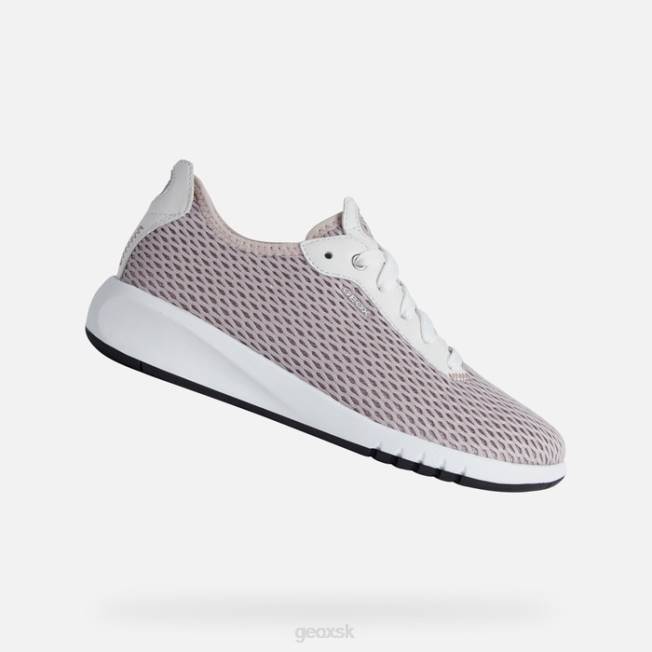 8ZHJ337 starožitná ružová/biela Geox aerantis žena