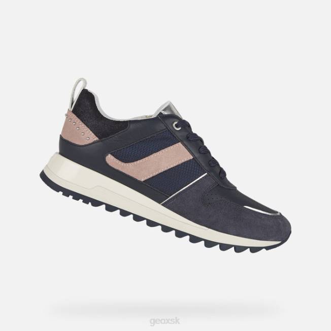 8ZHJ373 dk džínsy/starožitná ruža Geox tabelya žena