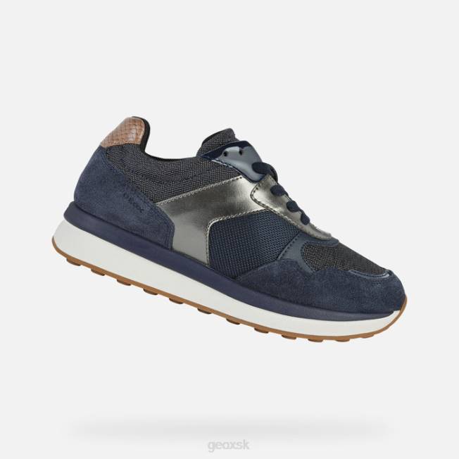 8ZHJ382 tmavé džínsy Geox runntix žena