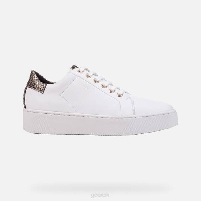 8ZHJ394 biela/svetlo zlatá Geox nebeská žena