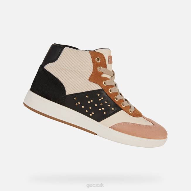 8ZHJ396 krémová/čierna Geox žena meleda