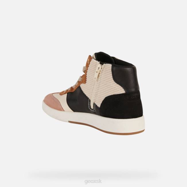 8ZHJ396 krémová/čierna Geox žena meleda