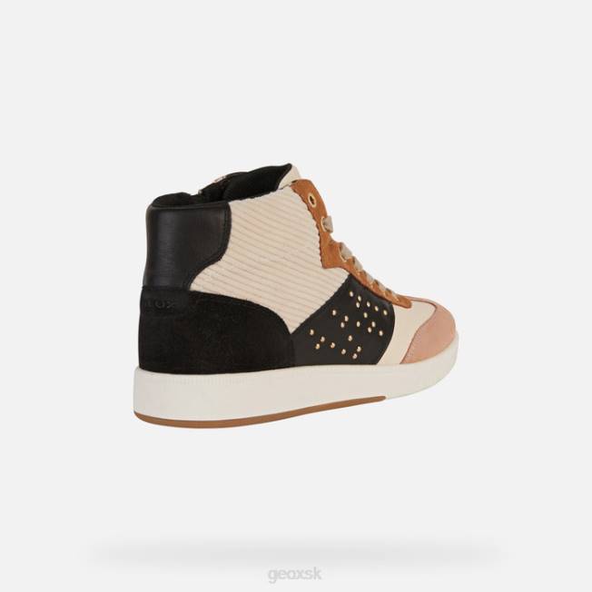 8ZHJ396 krémová/čierna Geox žena meleda