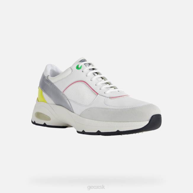 8ZHJ413 biela/fluo fuchsiová Geox hodinová žena