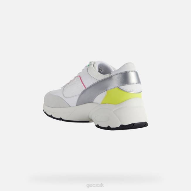 8ZHJ413 biela/fluo fuchsiová Geox hodinová žena