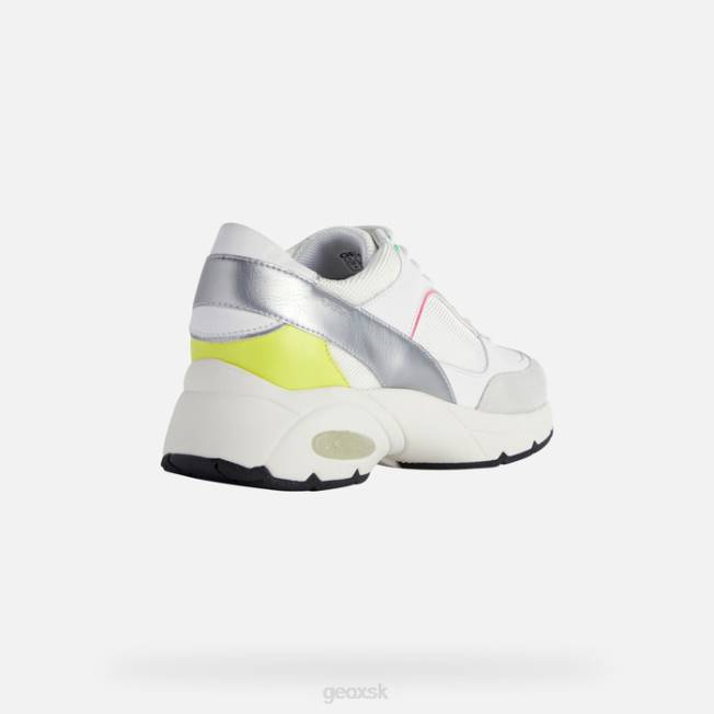 8ZHJ413 biela/fluo fuchsiová Geox hodinová žena