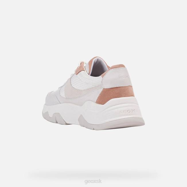 8ZHJ416 biela/tmavo ružová Geox Kristene žena