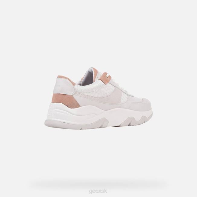 8ZHJ416 biela/tmavo ružová Geox Kristene žena