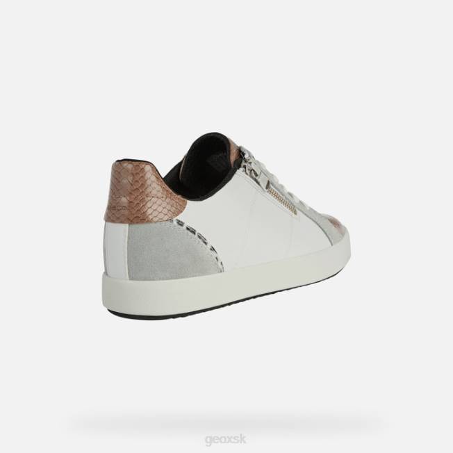 8ZHJ451 biela/svetlosivá Geox blomiee žena