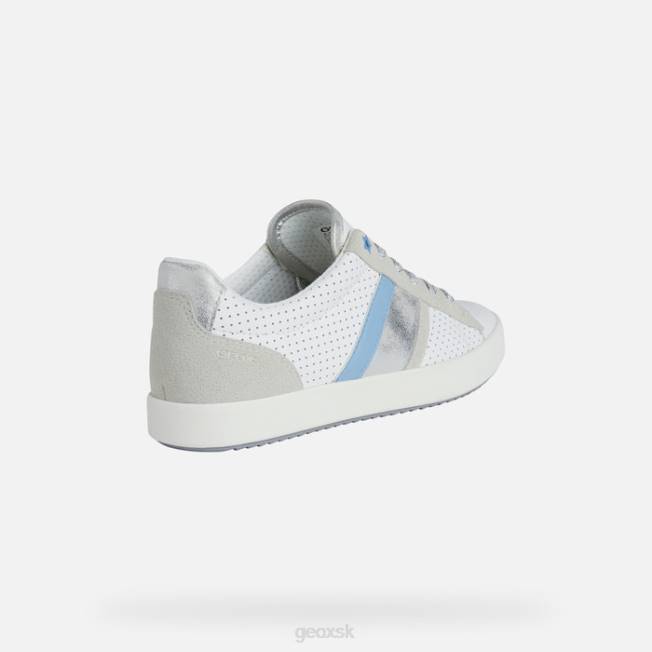 8ZHJ473 biela/biela Geox blomiee žena