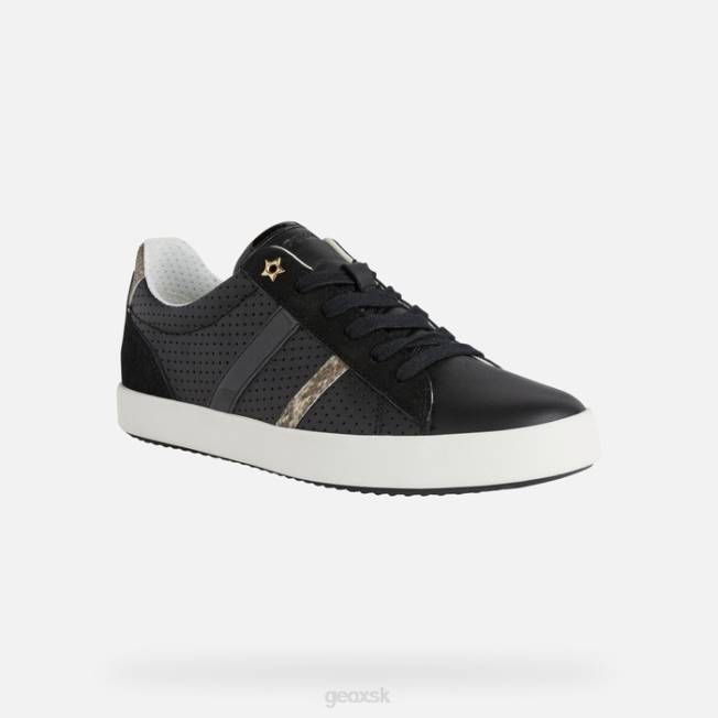 8ZHJ474 čierna Geox blomiee žena