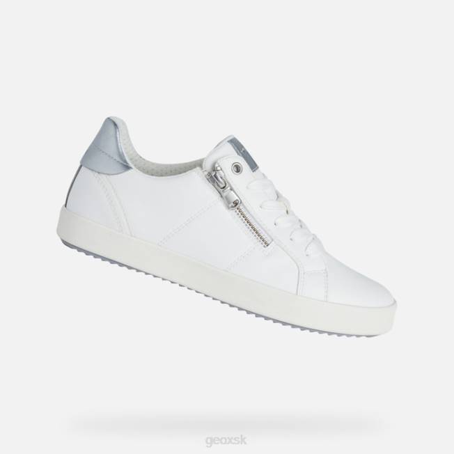 8ZHJ493 biela/strieborná Geox blomiee žena