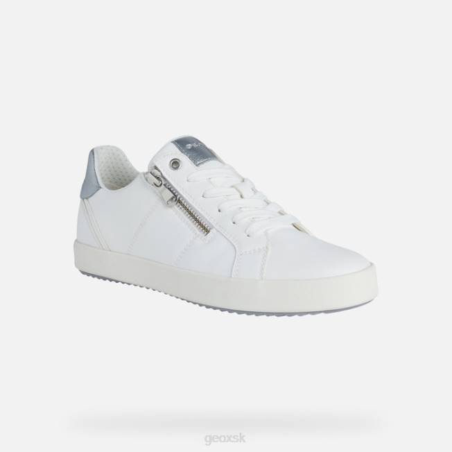 8ZHJ493 biela/strieborná Geox blomiee žena