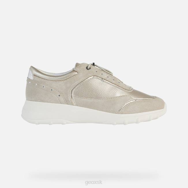 8ZHJ518 svetlo zlatá/svetlá taupe Geox alleniee žena