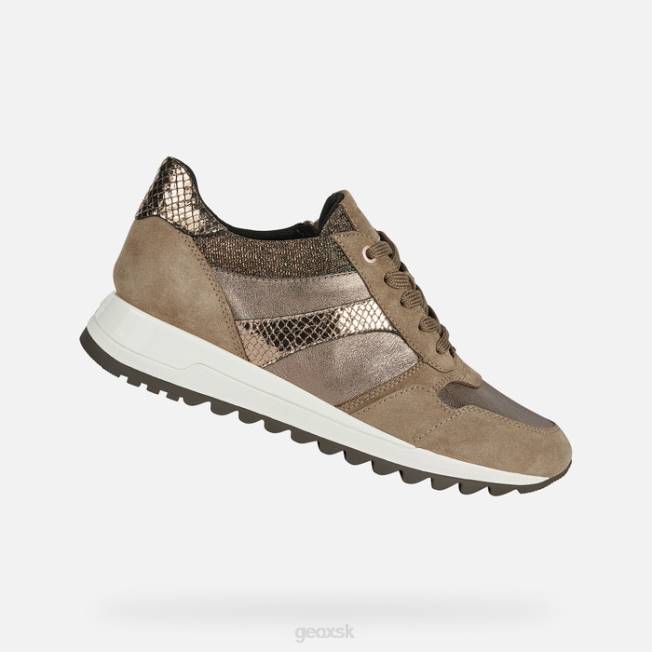 8ZHJ566 tmavo béžová Geox tabelya žena