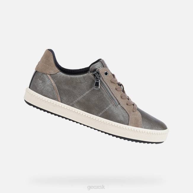 8ZHJ598 tmavo béžová Geox blomiee žena