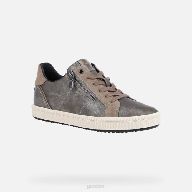 8ZHJ598 tmavo béžová Geox blomiee žena