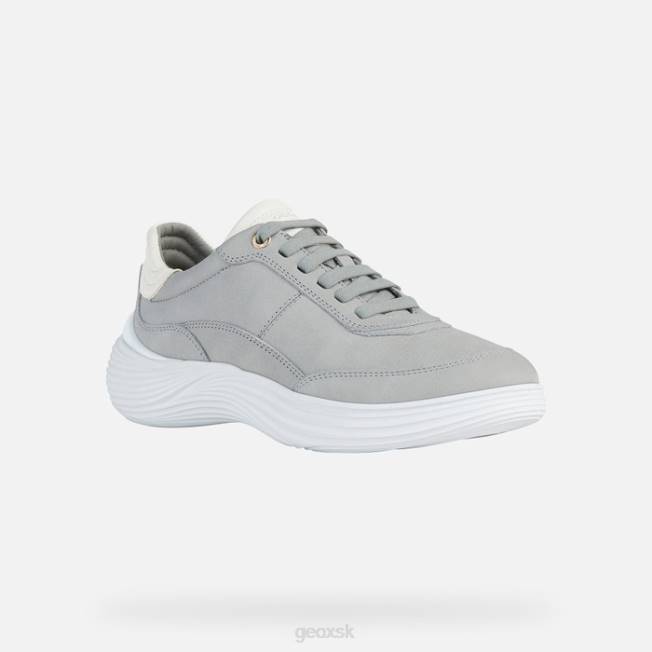 8ZHJ90 svetlo šedá/biela Geox fluctis žena